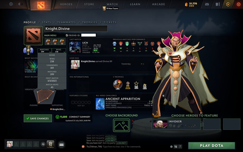 Divine III | MMR: 5024 - Behavior: 9680