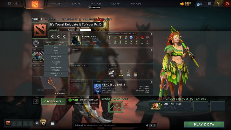 Guardian I | MMR: 872 - Behavior: 9805