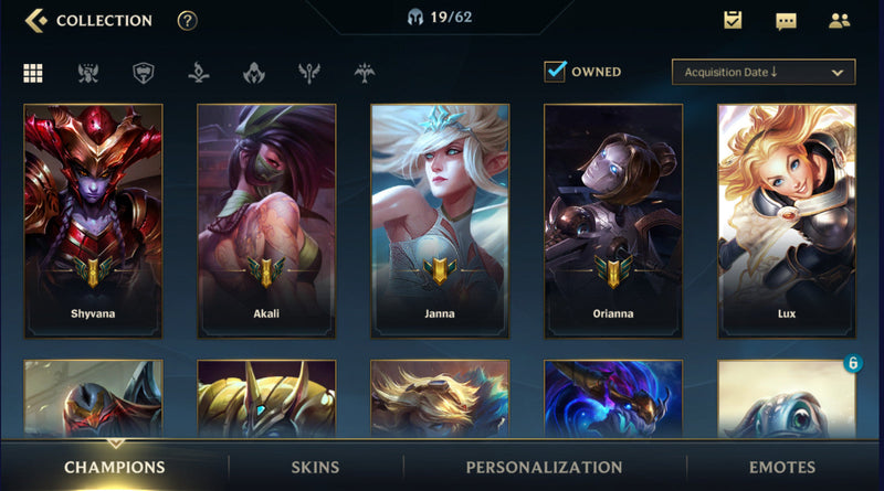 [SEA] Silver 2 | LVL: 20  - Champions: 19 - Skins: 2