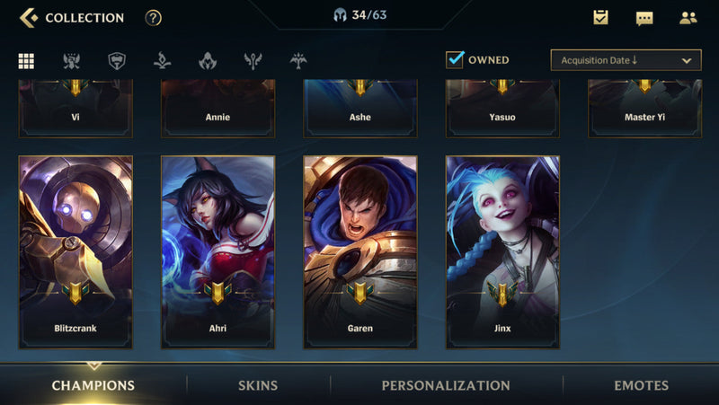 [SEA] Platinum 4 | LVL: 38  - Champions: 34 - Skins: 6