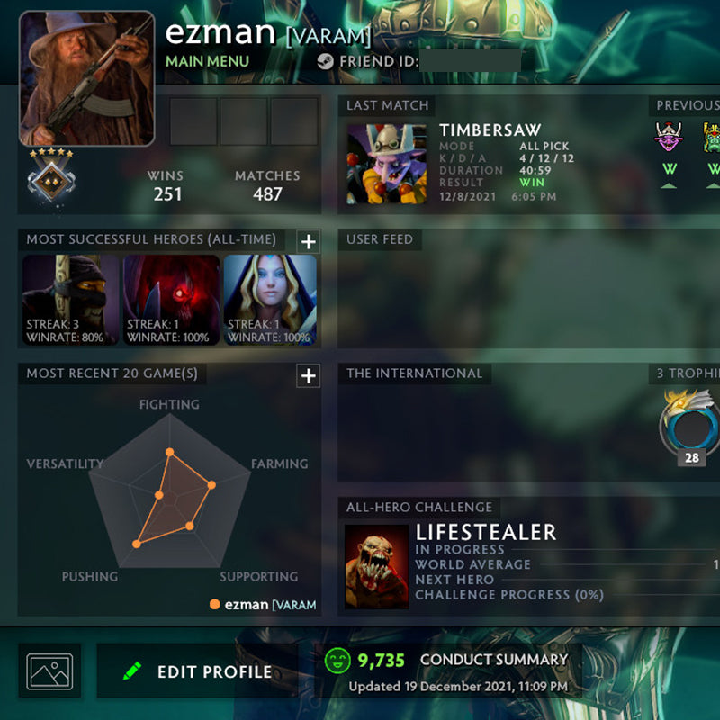 Guardian V |  MMR: 1370 - Behavior: 9735