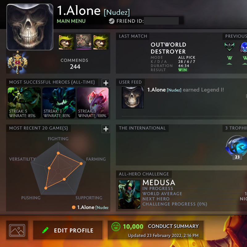 Legend I | MMR: 3120 - Behavior: 10000