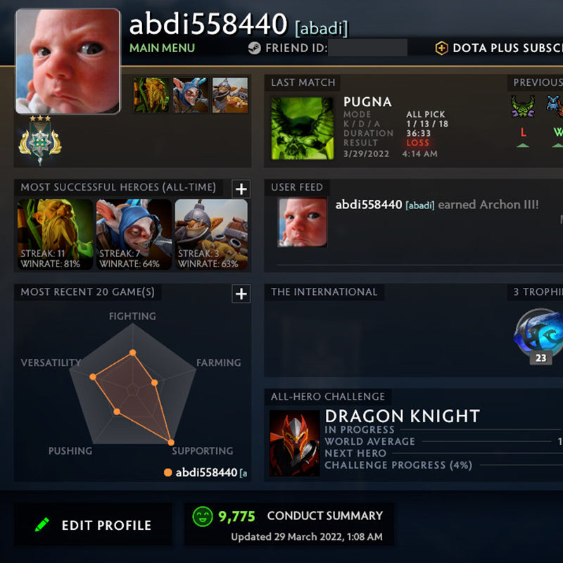 Archon III |  MMR: 2720 - Behavior: 9775