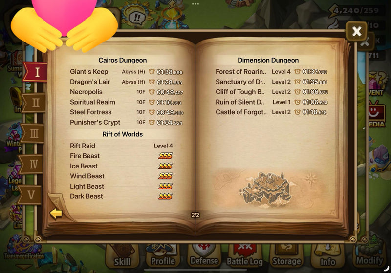 [Asia] Midgame | Beast rider Light & Dark +33nat. Bonus: 900 scrolls, 11k crystals